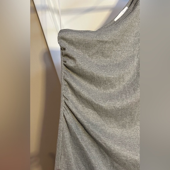 NWT Six/Fifty One Shoulder Midi/Maxi Dress Gray Size Large - Picture 4 of 8
